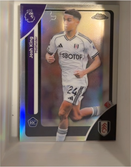 2026 Topps Chrome Premier League #91 Josh King — front