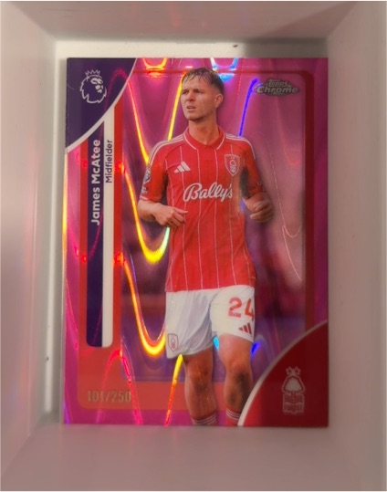 2026 Topps Chrome Premier League #156 James McAtee — front
