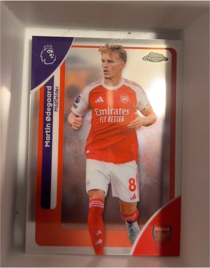 2026 Topps Chrome Premier League #12 Martin Ødegaard — front