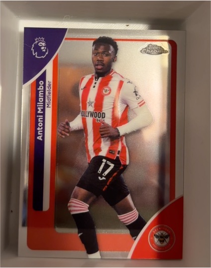 2026 Topps Chrome Premier League #40 Antoni Milambo — front