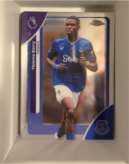2026 Topps Chrome Premier League #89 Thierno Barry — front