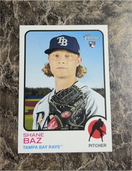 2022 Topps Heritage #161 Shane Baz — front