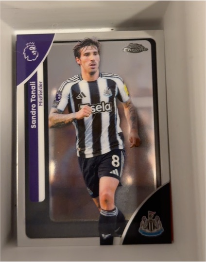2026 Topps Chrome Premier League #147 Sandro Tonali — front