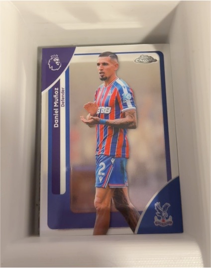 2026 Topps Chrome Premier League #80 Daniel Muñoz — front