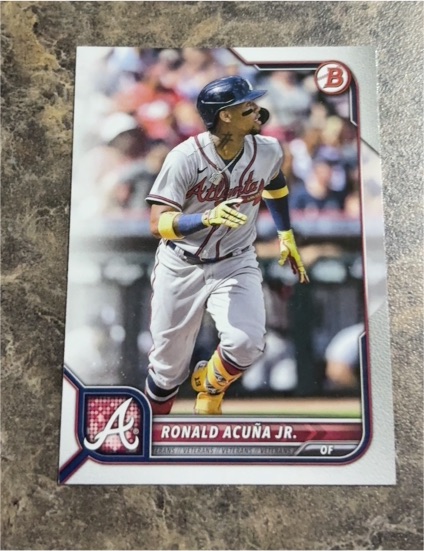 2022 Bowman #70 Ronald Acuña Jr. Atlanta Braves — front