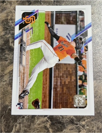 2021 Topps #12 Joey Bart Image Variation Rookie Card — front