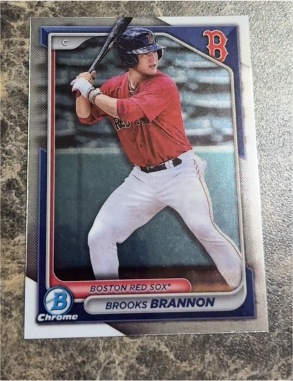 2024 Bowman Chrome #BCP-95 Brooks Brannon — front