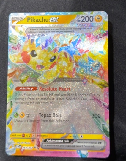 2024 Pokémon Sv08: Surging Sparks #057 Pikachu EX — front