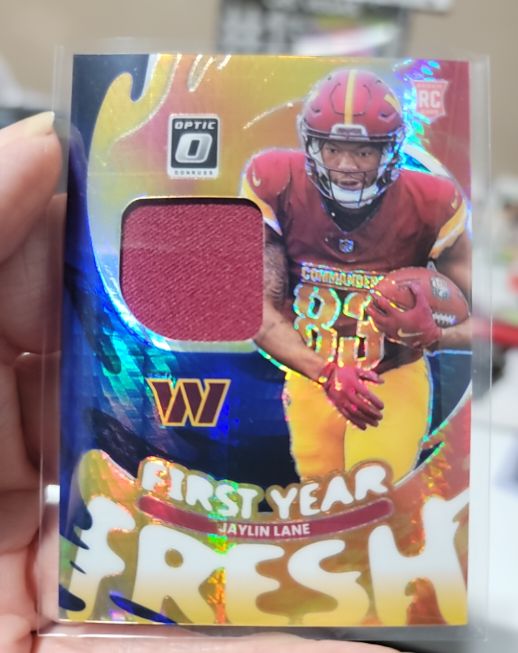 2025 Donruss Optic #FYFBH-JLE Jaylin Lane First Year Fresh Patch — front