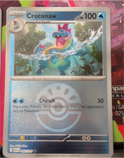 2026 Pokémon Ascended Heroes #042 Croconaw — front