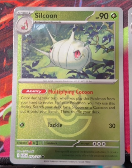 2022 Pokémon Ascended Heroes #012 Silcoon — front