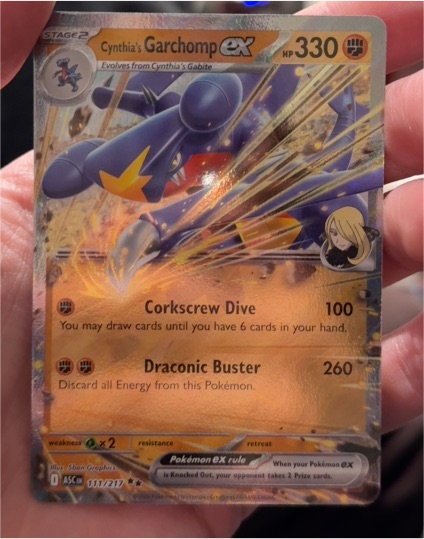 2021 Pokémon TCG Sword & Shield #111 Cynthia's Garchomp ex — front