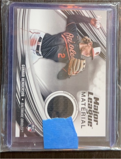 2023 Topps Major League Material #MLM-GH Gunnar Henderson — front