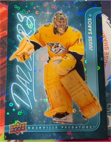 2024-25 Upper Deck Series 2 Dazzlers #DZ-51 Juuse Saros — front
