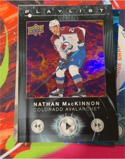 2024-25 Upper Deck Series 2 #PL-1 Nathan MacKinnon Playlist — front