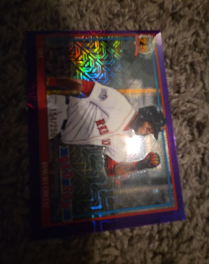 2026 Topps Series 1 Chrome #91C-36 David Ortiz Purple Mojo Refractor — front