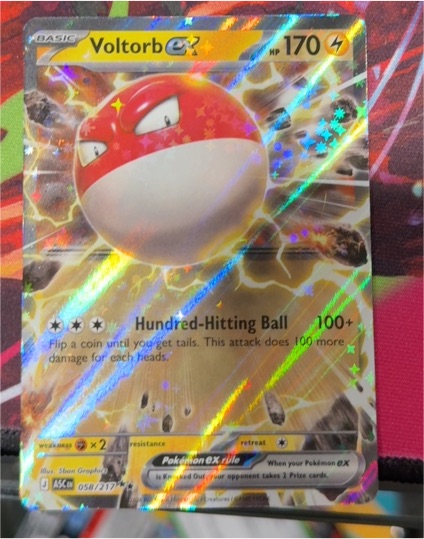 2026 Pokémon Ascended Heroes #058 Voltorb ex — front