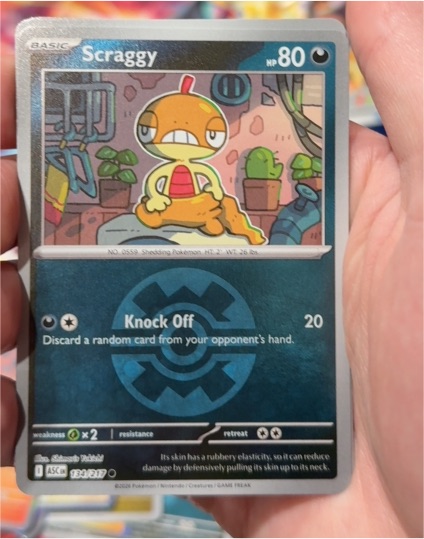 2026 Pokémon Ascended Heroes #134 Scraggy — front