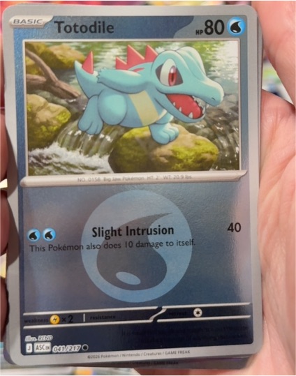 2026 Pokémon Ascended Heroes #041 Totodile — front