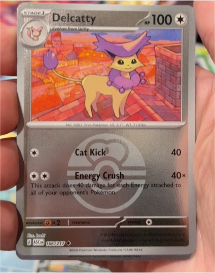 2026 Pokémon Ascended Heroes #166 Delcatty — front
