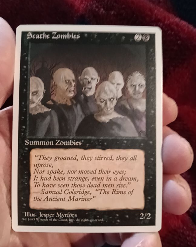 1993 Magic: The Gathering #158 Scathe Zombies — front