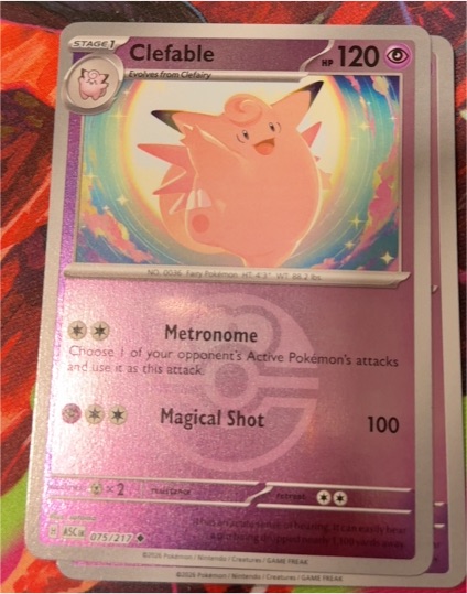 2023 Pokémon ME: Ascended Heroes #075 Clefable — front