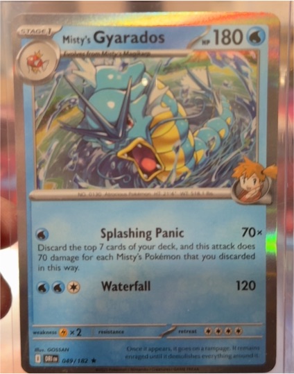 2023 Pokémon TCG SV10: Destined Rivals #049 Misty's Gyarados — front