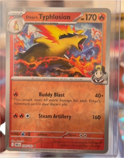 2025 Pokemon Destined Rivals #034 Ethan's Typhlosion — front