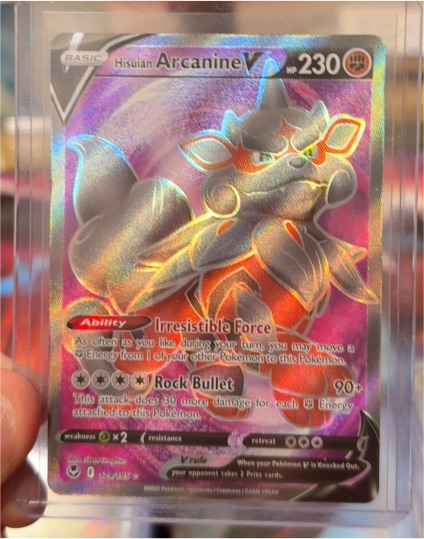 2022 Pokémon TCG Silver Tempest #179 Hisuian Arcanine V — front