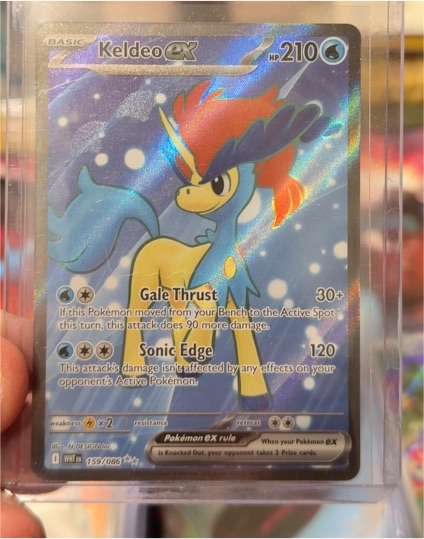 2025 Pokémon Scarlet & Violet #159 Keldeo ex — front