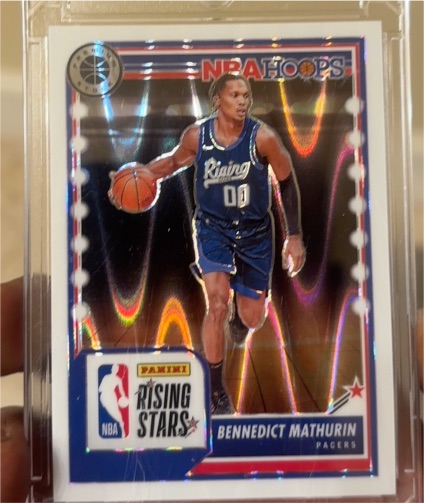 2023-24 Panini NBA Hoops Premium Stock #286 Bennedict Mathurin — front