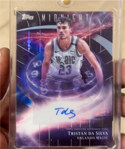 2025 Topps Midnight #SM-TS Tristan Da Silva Stroke of Midnight — front