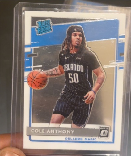 2020-21 Panini Donruss Optic #165 Cole Anthony Rated Rookie — front
