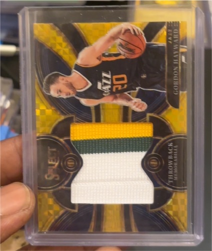 2023-24 Panini Select #TMGH Gordon Hayward Throwback Memorabilia — front