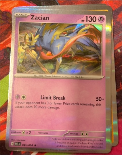 2023 Pokémon Phantasmal Flames #045 Zacian — front