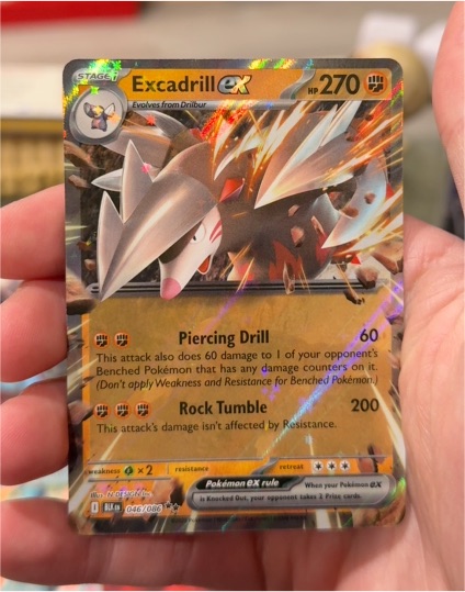 2025 Pokémon Excadrill ex #046/086 Black Bolt — front