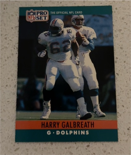1990 Pro Set #179 Harry Galbreath — front