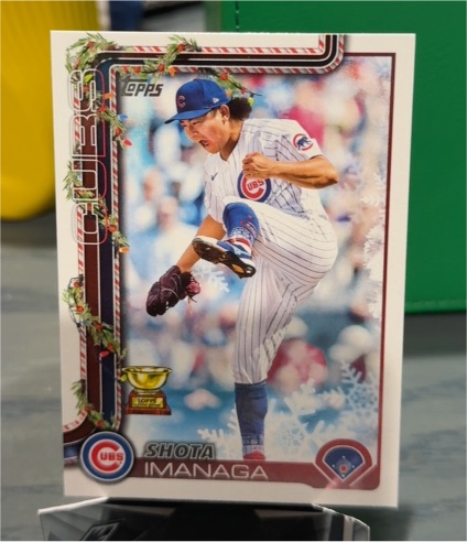 2025 Topps Holiday #H123 Shota Imanaga — front