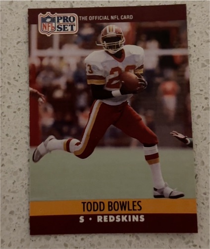 1990 Pro Set #661 Todd Bowles — front