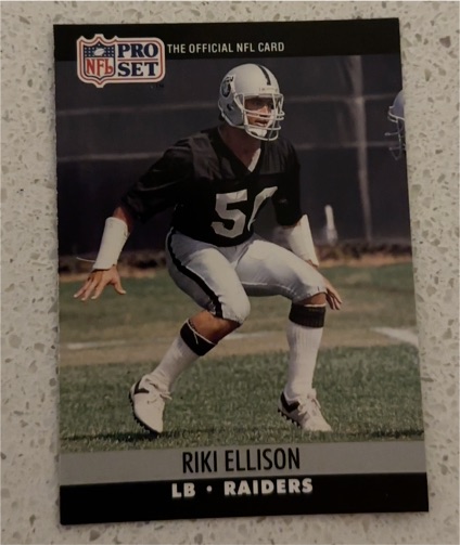 1990 Pro Set #543 Riki Ellison — front