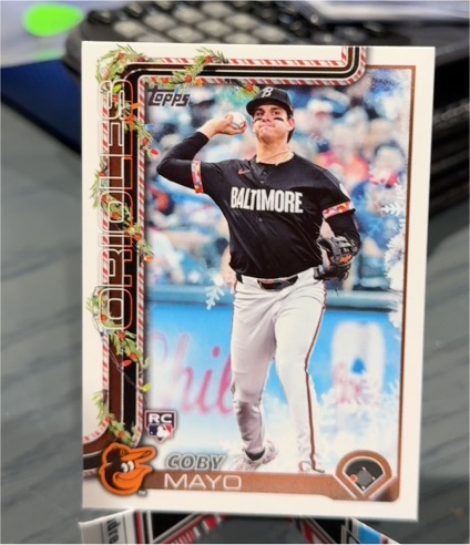 2025 Topps Holiday #H118 Coby Mayo — front