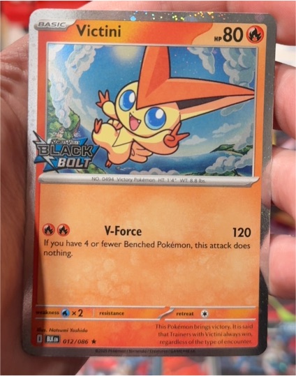 2023 Pokémon Black Bolt #012 Victini — front