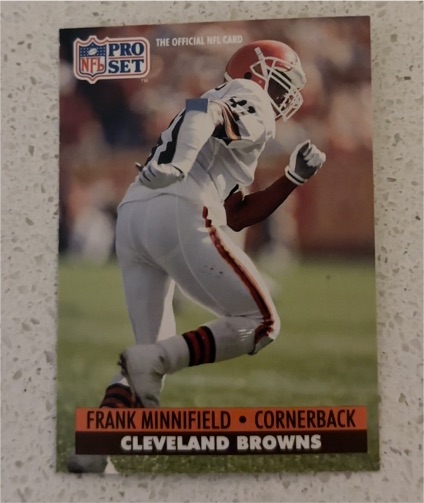 1991 Pro Set #124 Frank Minnifield — front