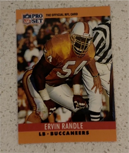 1990 Pro Set #315 Ervin Randle — front