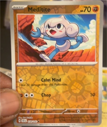 2024 Pokémon Scarlet & Violet Stellar Crown #078 Meditite — front