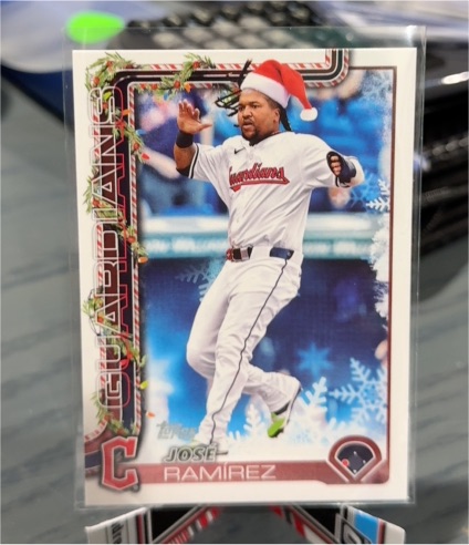 2025 Topps Holiday #H195 Jose Ramirez — front