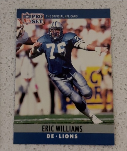 1990 Pro Set #105 Eric Williams Detroit Lions — front