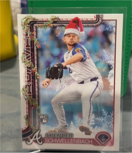 2025 Topps Holiday #H199 Spencer Schwellenbach — front