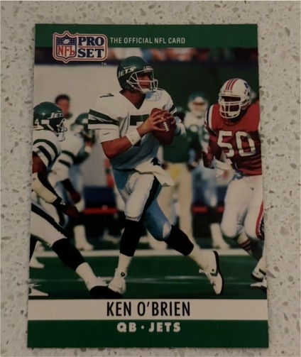 1990 Pro Set #239 Ken O'Brien — front