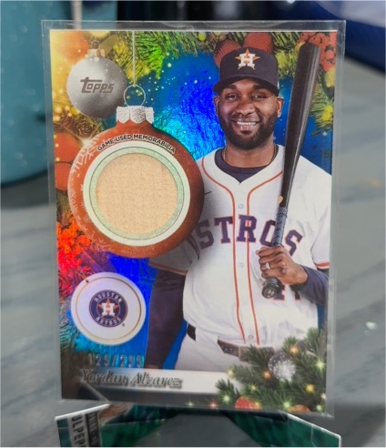 2025 Topps Holiday #PR-YA Yordan Alvarez — front